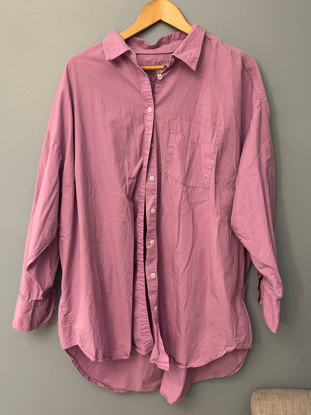 Anthropologie Oversized Button-Down Shirt